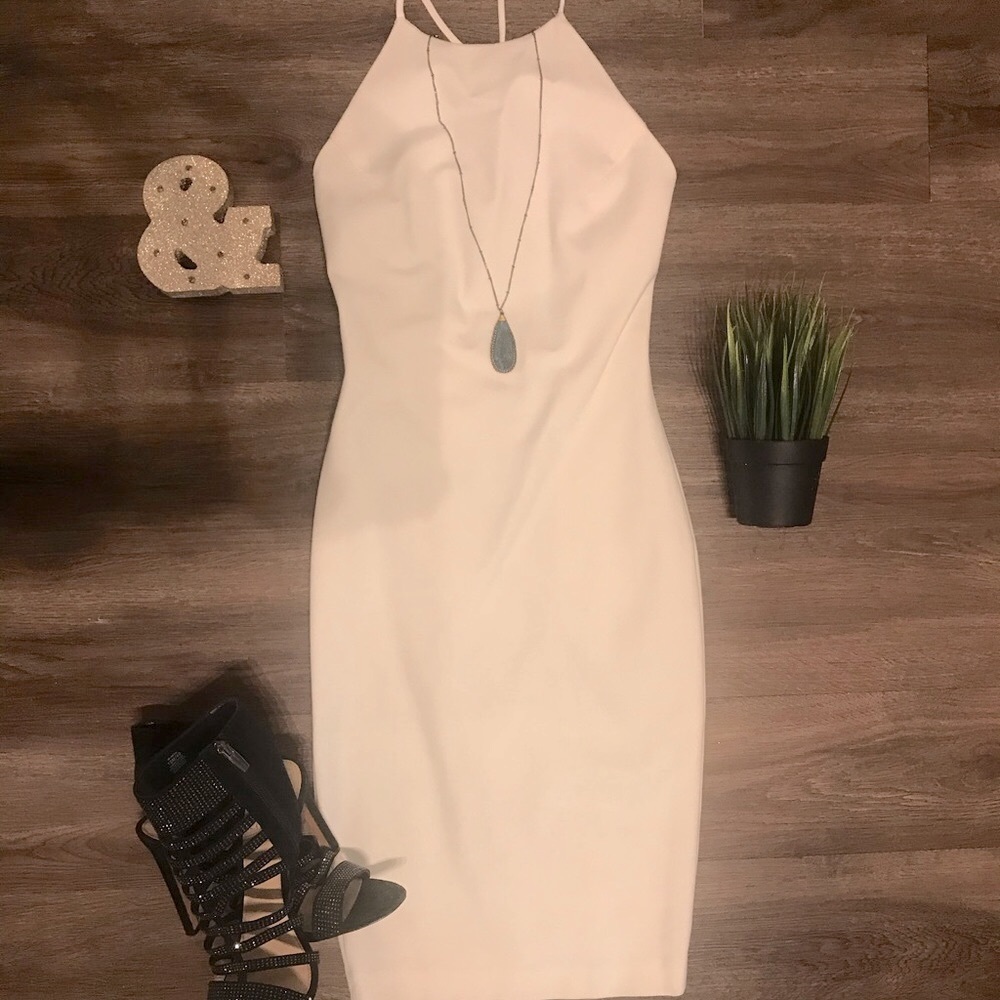 Bless'ed Are the Meek Ivory Fire MIDI Dress - Picture 2 of 12